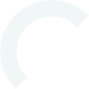 A teal crescent shape positioned with the open ends facing the bottom right symbolizes our commitment to Corporate Transparency Act filing service.